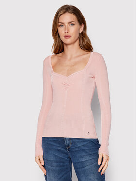 Guess Guess Блуза W2YR12 Z30K0 Розов Slim Fit