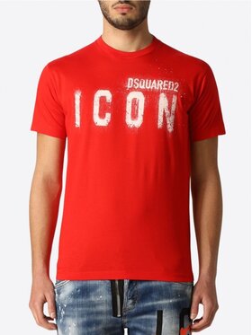Dsquared2 Dsquared2 Tričko S79GC0039 S23009 Červená Regular Fit