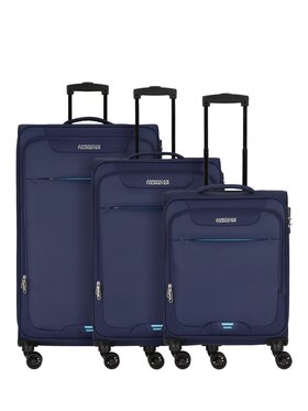 American Tourister American Tourister Komplet walizek 297024 Błękitny
