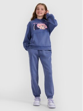 4F 4F Spodnie dresowe 4FJRAW25TTROF1473-33S Niebieski Jogger Fit