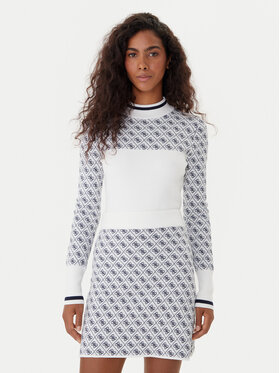 Guess Guess Sveter W5BR24 Z3JD2 Écru Slim Fit