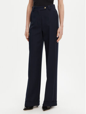 Maryley Maryley Bavlnené nohavice 25EB537/M26/43BL Tmavomodrá Regular Fit