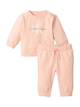 Calvin Klein Jeans Calvin Klein Jeans Jogginganzug Monogram IN0IN00017 Rosa Regular Fit