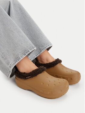 Crocs Crocs Šľapky Classic Lined Shorty 211380 Hnedá