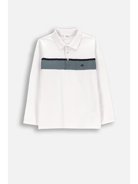 Coccodrillo Coccodrillo S dlhými rukávmi WC6143501BSB-001 Biela Regular Fit