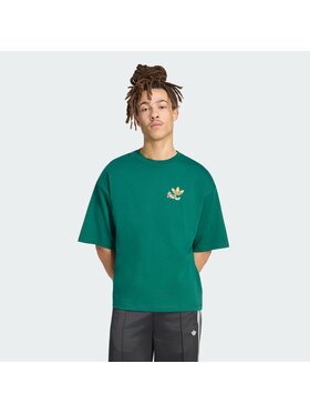 adidas adidas T-Shirt 164213 Zielony Oversize