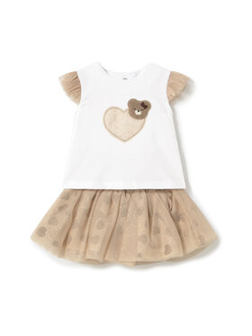 Mayoral Mayoral Set T-Shirt und Rock 1874 Beige Regular Fit