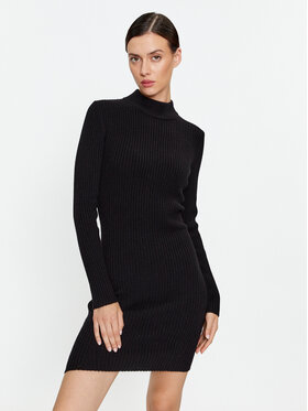 MICHAEL Michael Kors MICHAEL Michael Kors Džemper haljina MF381U46V1 Crna Slim Fit