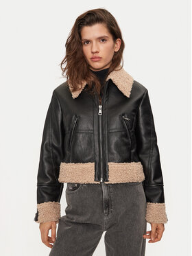 Sisley Sisley Tehisnahast jope 2YJVLN04W Must Regular Fit