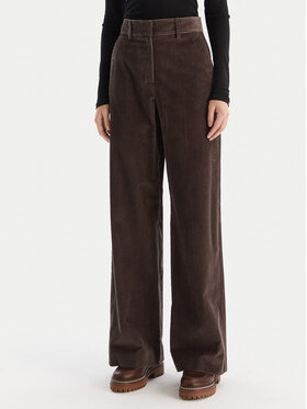Weekend Max Mara Weekend Max Mara Spodnie materiałowe Tania 2525136092 Brązowy Wide Leg