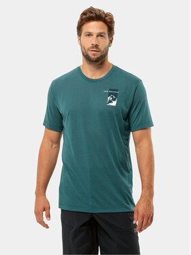 Jack Wolfskin Jack Wolfskin T-shirt Vonnan 1809941 Vert Regular Fit