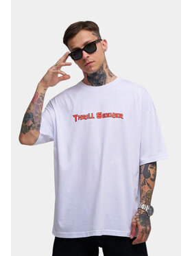MyStars MyStars T-Shirt Koszulka Z Krótkim Rękawem Oversize Biała Machinist Thrill Seeker M Biały Oversize