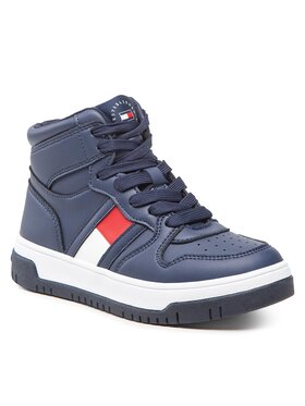 Tommy Hilfiger Tommy Hilfiger Laisvalaikio batai High Top Lace-Up Sneaker T3B9-32485-1351 M Tamsiai mėlyna