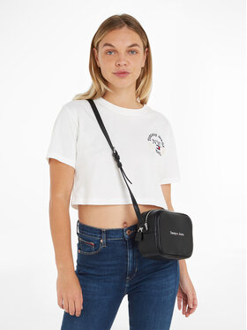 Tommy Jeans Ročna Torba Camera Bag AW0AW15029 Črna