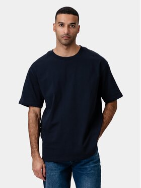 TeeShoppen TeeShoppen T-Shirt 'Basic Collection' Granatowy Oversize
