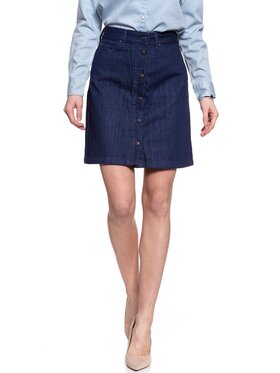 Lee Lee Spódnica mini A LINE SKIRT Niebieski Regular Fit