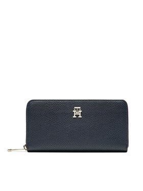 Tommy Hilfiger Tommy Hilfiger Nagy női pénztárca Emblem AW0AW15181 Sötétkék