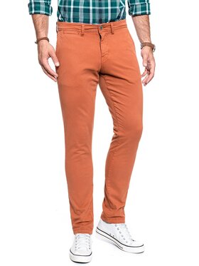 Mustang Mustang Chinosy CLASSIC CHINO Pomarańczowy Slim Fit