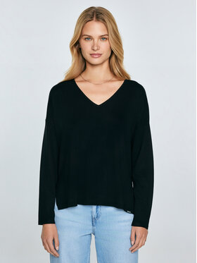 BIG STAR BIG STAR Sweter FAUSTI Czarny Comfort Fit