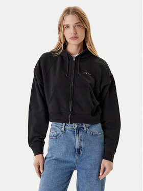 Tommy Jeans Tommy Jeans Bluză Linear DW0DW21163 Negru Boxy Fit