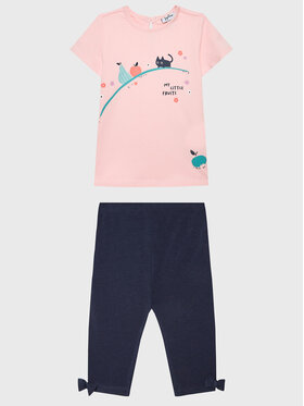 OVS OVS Комплект тишърт и клин 1766924 Розов Regular Fit
