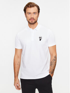KARL LAGERFELD KARL LAGERFELD Polo 745022 500221 Bijela Regular Fit