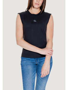 Calvin Klein Jeans Calvin Klein Jeans T-Shirt WOVEN LABEL LOOSE Μαύρο Loose Fit