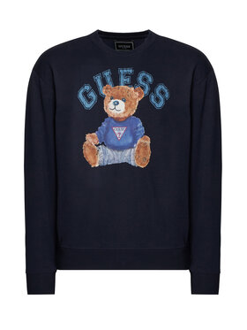 Guess Guess Felpa M6YQ39 K5451 Blu scuro Regular Fit