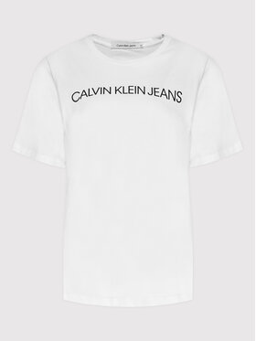 Calvin Klein Jeans Plus Calvin Klein Jeans Plus Tricou J20J217531 Alb Regular Fit