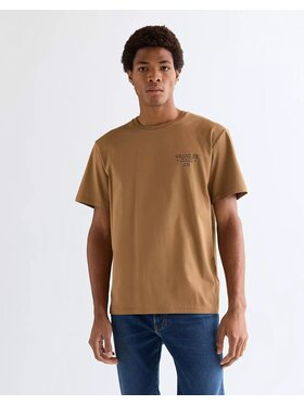 Wrangler Wrangler T-Shirt GRAPHIC TEE Beżowy Relaxed Fit