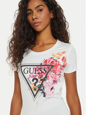 Guess T-shirt W4BI23 J1314 Bijela Regular Fit