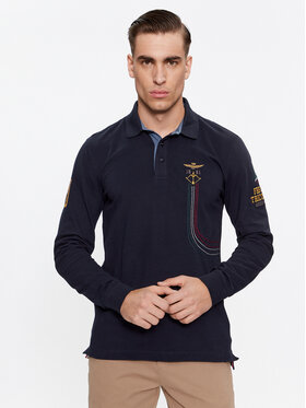 Aeronautica Militare Aeronautica Militare Polo 232PO1727P191 Granatowy Regular Fit