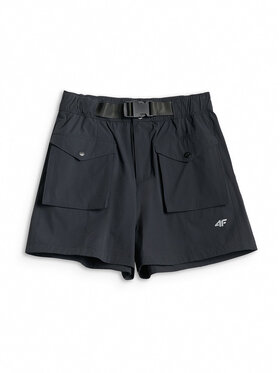 4F 4F Szorty sportowe TREKKING Czarny Regular Fit