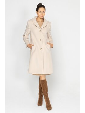 Deni Cler Milano Deni Cler Milano Płaszcz W-DC-8073-D5-L7-12-1 Beżowy Regular Fit
