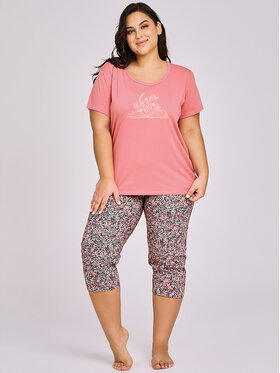 Taro Taro Piżama TA3171-01 Koralowy Basic Fit