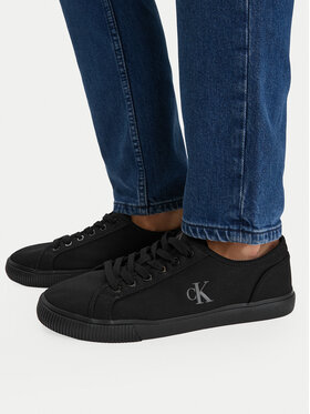 Calvin Klein Jeans Calvin Klein Jeans Sneakers aus Stoff Ess Vulc Low Mg Canvas YM0YM01209 Schwarz