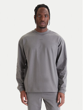HUGO HUGO Majica dugih rukava Daposo 50511029 Siva Relaxed Fit