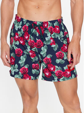 Hugo Hugo Pludmales šorti Bloom 50501331 Tumši zils Regular Fit