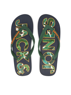Jack&Jones Jack&Jones Flip-flops Jfwlogo Palm Print Flip Flop Ln 12230642 Sötétkék