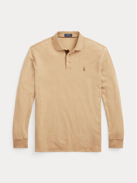 Polo Ralph Lauren Polo Ralph Lauren Тениска с яка и копчета 710671785040 Бежов Custom Slim Fit