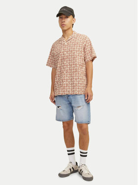 Jack&Jones Kratke Traperice Jjitony 12252653 Plava Loose Fit