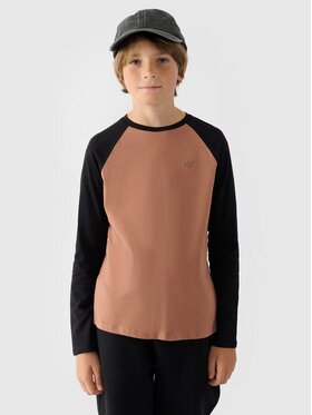 4F 4F Longsleeve 4FJWAW24TLONM293-65S Różowy Regular Fit