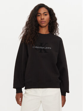 Calvin Klein Jeans Calvin Klein Jeans Pulóver Chenille J20J224652 Fekete Regular Fit