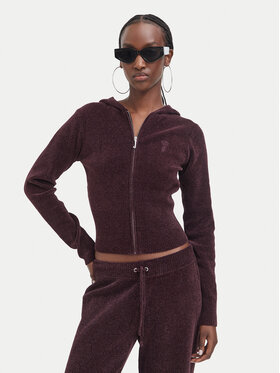 Juicy Couture Juicy Couture Hanorac JCWEB005 Maro închis Regular Fit