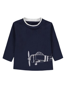 Kanz Kanz Bluzka 2122563-3043 Niebieski Basic Fit