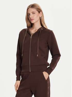 Guess Guess Mikina W5YQ05 KBYE2 Hnědá Regular Fit