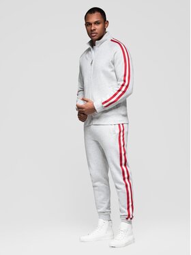 Ombre Ombre Komplet dresowy Z114 Szary Regular Fit