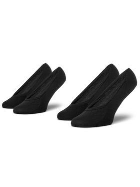 Tommy Hilfiger Tommy Hilfiger Set de 2 perechi de șosete scurte de damă 353007001 Negru