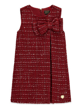 Guess Guess Sukienka elegancka K6BK09 W3994 Czerwony ciemny Regular Fit