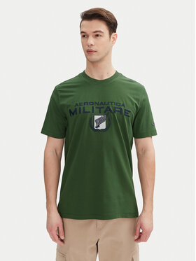 Aeronautica Militare Aeronautica Militare Tricou 251TS2379J674 Verde Regular Fit